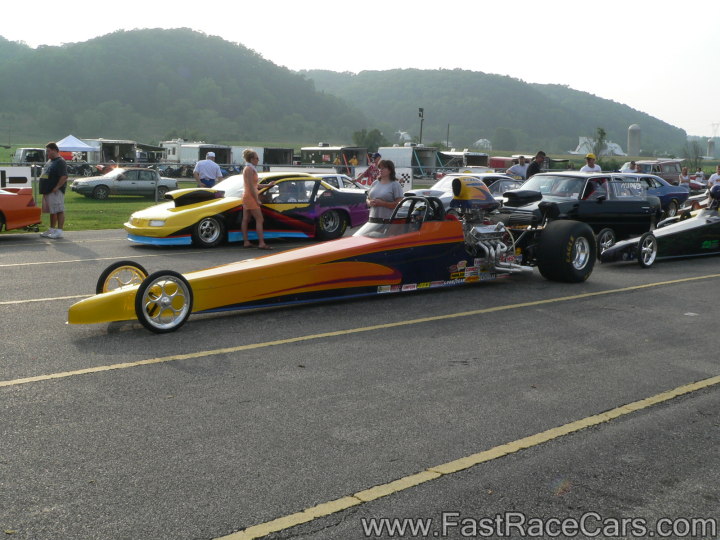 Orange And Yellow Dragster